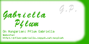 gabriella pflum business card